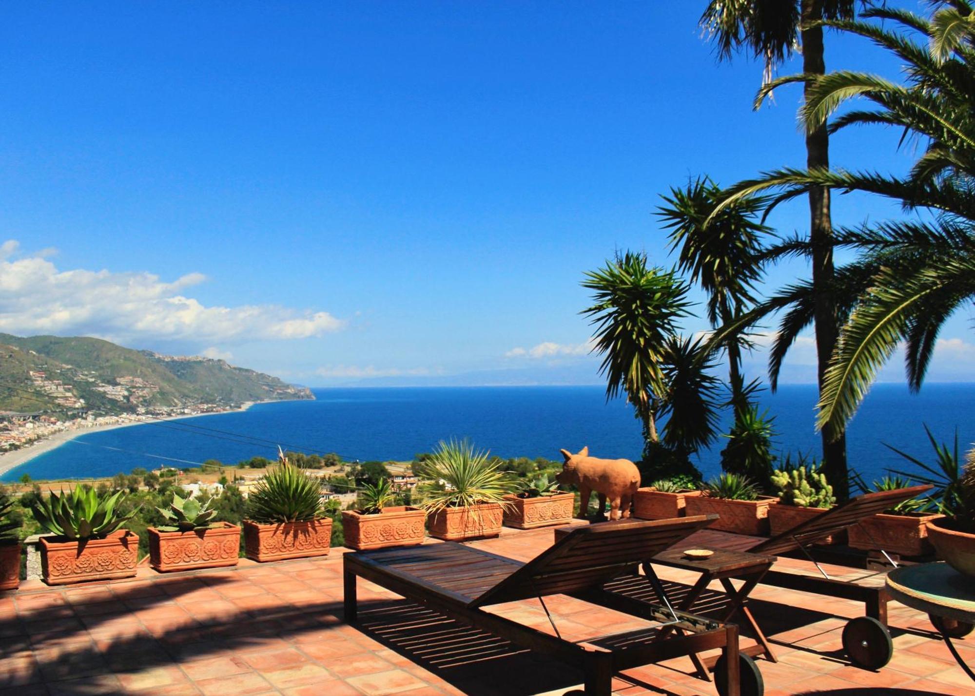 Villa Lou Taormina Private Villa With Panoramic Sea View Pool Екстериор снимка