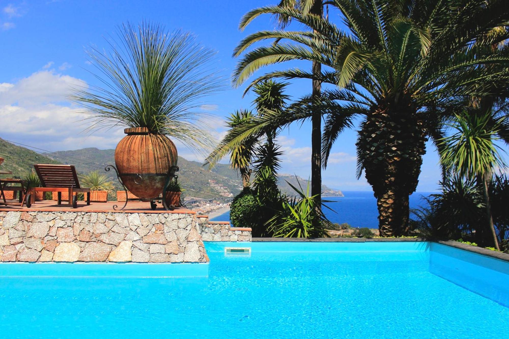 Villa Lou Taormina Private Villa With Panoramic Sea View Pool Екстериор снимка